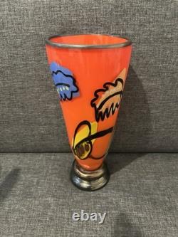 Bernstein Glass Vase Signed by Artist