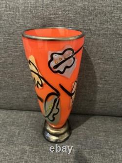 Bernstein Glass Vase Signed by Artist