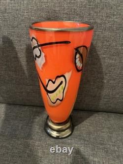 Bernstein Glass Vase Signed by Artist