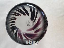 Betty Jackson Black Art Glass Vase