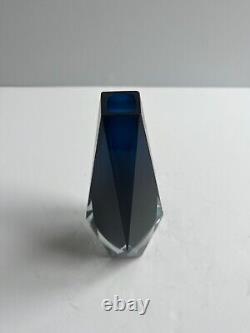 Blue Murano Glass Vase 20 x 8 cm