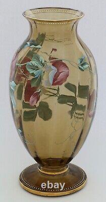 Bohemian Art Nouveau glass vase