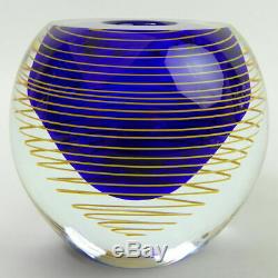 Bohemian Czech Art Glass Vase Stanislav Libensky Skrdlovice Glassworks