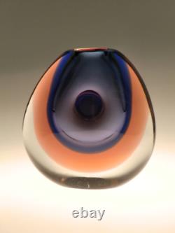 Bohemian Czech Art Glass Vase by Vladimir Mika for Moser Karlovarske Sklo