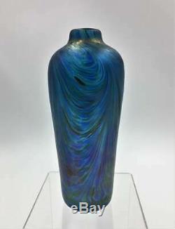 Bohemian Loetz Era Peacock Iridescent Art Nouveau Glass Vase ca. 1901