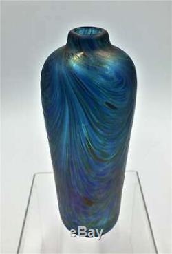 Bohemian Loetz Era Peacock Iridescent Art Nouveau Glass Vase ca. 1901