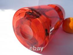 Bohemian Prachen Glassworks Art Glass Flora Vase Designed by Frantisek Koudelka