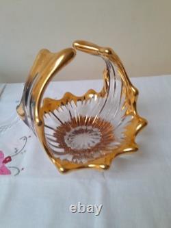 Bowl/ Vase Murano Glass Gold 1960S