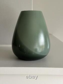 CAITHNESS Rare Green Touchstone Art Glass Vase Made In Scotland