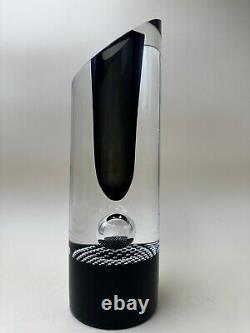 CURIOUS A Modern Art Glass Studio Vase with Optic Illusion effect by F. KoveK