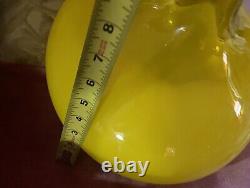 CYAN DESIGN MOONLIGHT Teardrop VASE XL 11 x 11 Opaque/ Transparent Yellows EUC