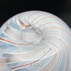 Charlie Meaker pezzato vase 1982 superb British studio glass