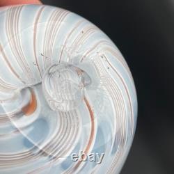 Charlie Meaker pezzato vase 1982 superb British studio glass