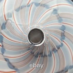 Charlie Meaker pezzato vase 1982 superb British studio glass