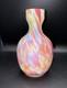 Confetti Art Glass Vase Bulbous Body Narrow Neck Multicolor Decorative Vase Uv