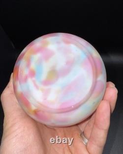 Confetti Art Glass Vase Bulbous Body Narrow Neck Multicolor Decorative Vase UV