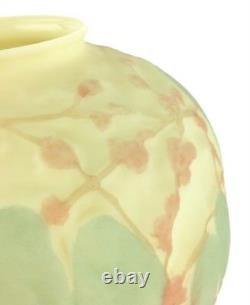 Consolidated Glass Reuben Haley Martele Love Birds Art Deco Perruches Vase 10