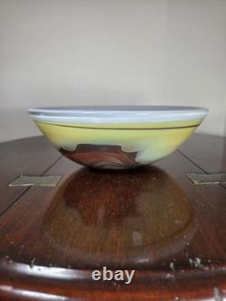 Contemporary British Studio Glass Multicoloured Landscape Design Dish
