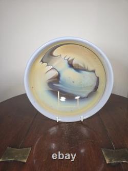 Contemporary British Studio Glass Multicoloured Landscape Design Dish