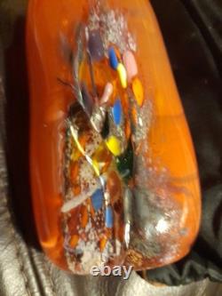 Contemporary French Art Glass Vase. Signed By Daniel Baroy, 1987