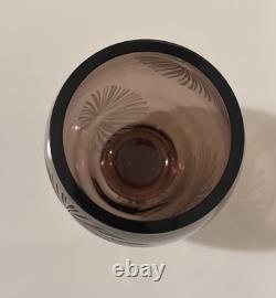 Contemporary Furnace Glass'Frost Vase' by Vezzini and Chen Amethyst Art Glass