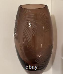 Contemporary Furnace Glass'Frost Vase' by Vezzini and Chen Amethyst Art Glass