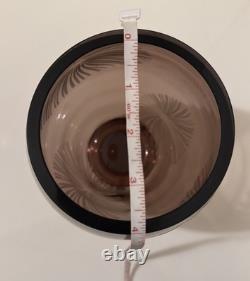 Contemporary Furnace Glass'Frost Vase' by Vezzini and Chen Amethyst Art Glass
