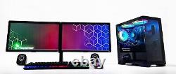 Cube Glass RGB Gaming PC Bundle 2x22 i7 512 GB SSD 16GB Ram GT 1030 Wifi 600Mb