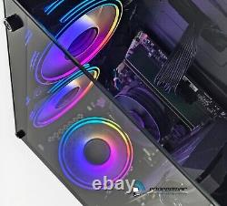 Cube Glass RGB Gaming PC Bundle 2x22 i7 512 GB SSD 16GB Ram GT 1030 Wifi 600Mb