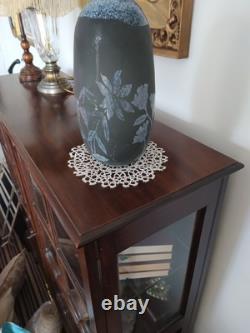 Czech/Bohemian Art Glass Mid Century Acid Etched Vase Beautiful Design