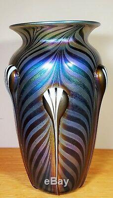 Czech Republic Hand Blown Art Glass Vase-Mint