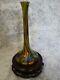 Czechoslovakian Artist-kralik Czech Blown Glass Vase 1920 Signed 9