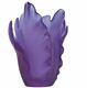 Daum Floral Tulip Vase Ultraviolet Purple Art Glass Made In France 05213-2 New