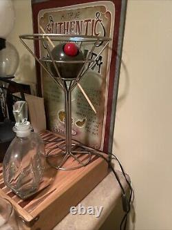 David Krys Pop Art Martini Glass Cocktail Table 14.5 Lamp Postmodern 1993 MCM