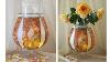 Diy Flower Glass Vase Decoupage On Glass Tutorial