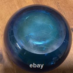 Early Cobalt Blue Mdina Glass Globe Vase