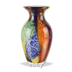 Elegant and Modern Murano Style Art Glass Colorful Vase for Home Decor 7