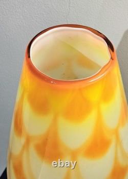 Elme Glasbruk Mid Century 1960s Swedish Art Glass Vase By Carl-Olof Borgarp