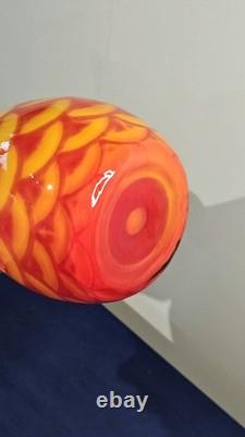 Elme Glasbruk Vase Designed by Carl-Olof Borgarp 1960s Mid Century Vintage