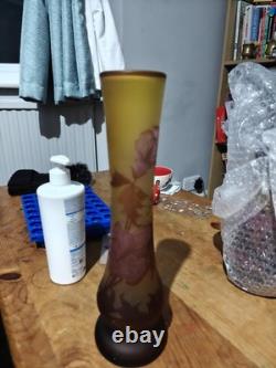 Emile Galle Glass Vase