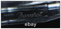 Erte RARE Baccarat Crystal Vase Grapes Signed Bronze Art Deco Large Birds Glass