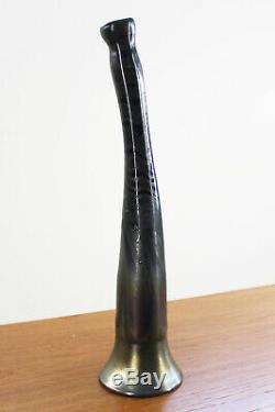 Erwin Eisch Unikat 1976 Große Glasvase Objekt 47cm E. Eisch Studioglas Art Glass