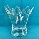 Exquisite Hand-blown Belgian Art Glass Vase Signed By Gommaire Cleybergh Lotus