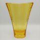 Fire And Light Aurora Vase 9 Citrus Yellow Recycled Art Glass Signed