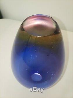 FLAVIO POLI Sommerso Vase for Seguso Vetri d'Arte Eames Era Murano Glass Purple