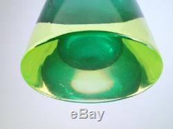 FLAVIO POLI sommerso glass vase murano seguso vetri d'arte 50s 60s midcentury