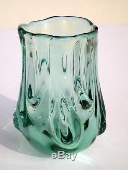 FLAVIO POLI tronco series glass vase murano seguso vetri d'arte 1930s