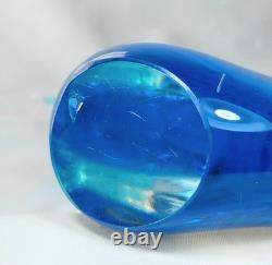 FM Ronneby kontsglas Glass Fish B-820 Blue Bullicante Sommerso Original Label