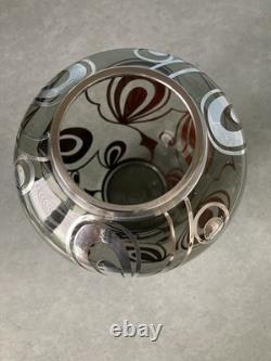 FRIEDRICH SPAHR siver decorated vase(WMF) 1950-1960