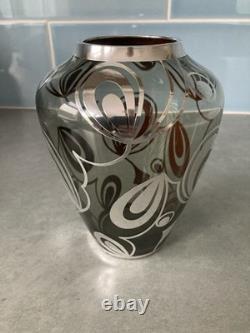 FRIEDRICH SPAHR siver decorated vase(WMF) 1950-1960